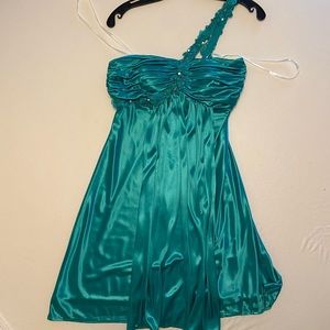 Morgan & Co. one shoulder mini dress